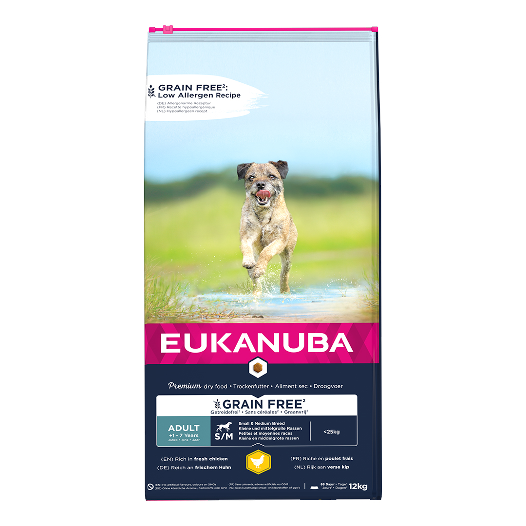 Euk dog grainfree chicken adult s/m breed - <Product shot>