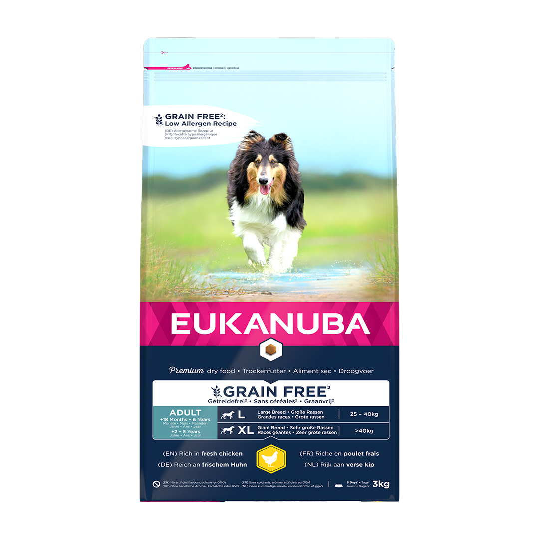 Euk dog grainfree chicken adult l/xl breed - <Product shot>