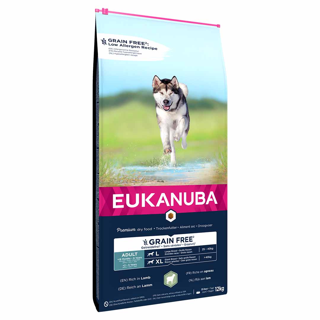 Euk Grain Free Lam Adult Large Breed - Product shot