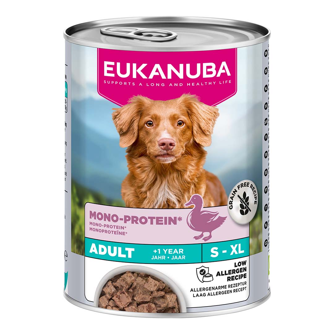 EUK Sp. Care wet adult Mono-Protein duck - Product shot