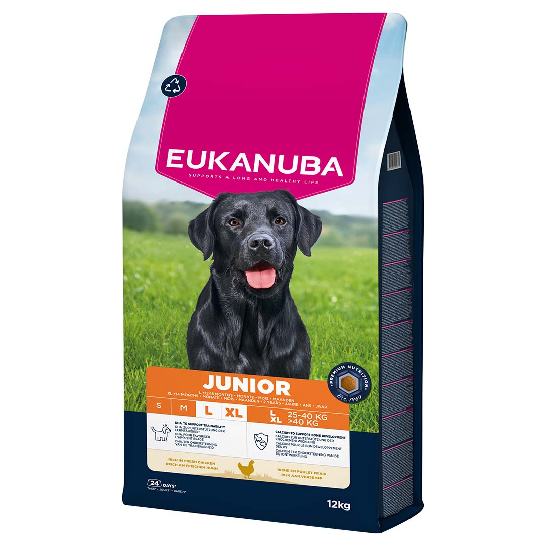 Euk dog junior large breed chicken - Product shot