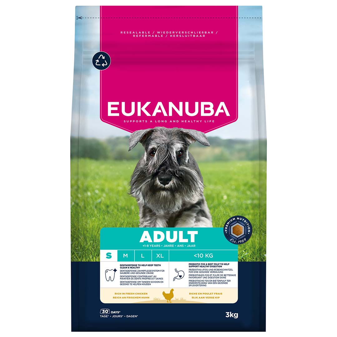 Euk dog adult small breed chicken - Facing