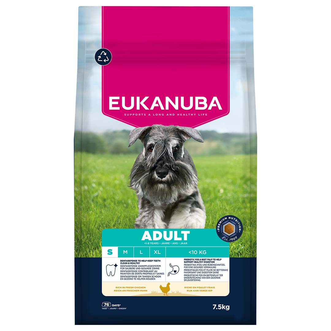 Euk dog adult small breed chicken - Facing