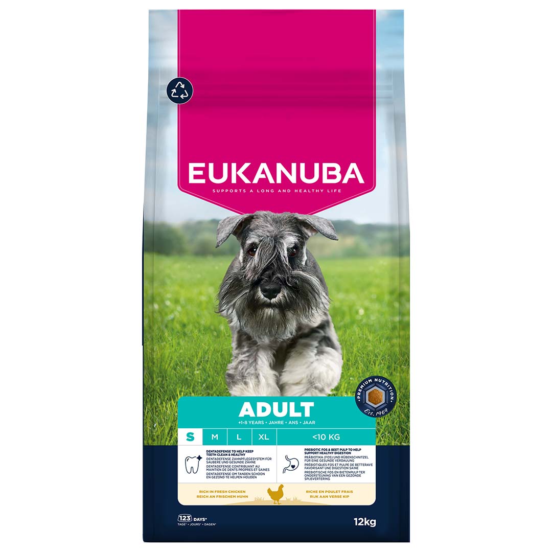 Euk dog adult small breed chicken - Facing