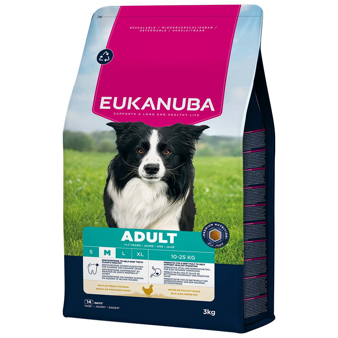 Euk dog adult medium breed chicken - <Product shot>