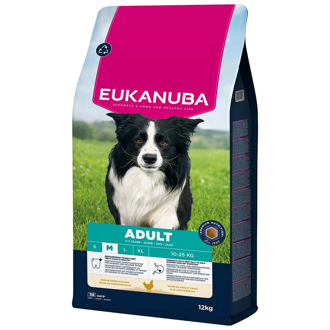 Euk dog adult medium breed chicken - <Product shot>