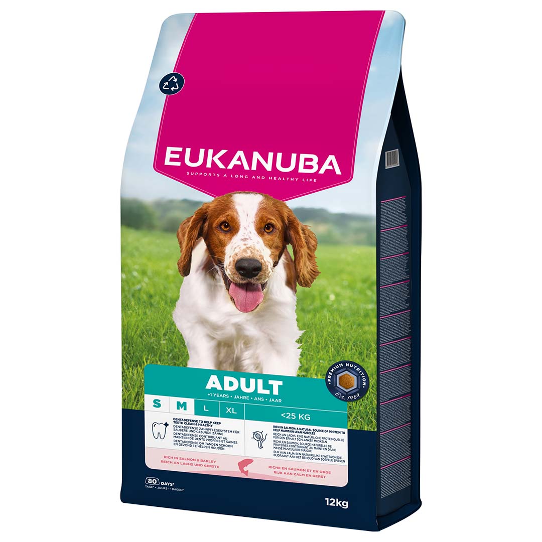 Euk dog adult small&medium breed salmon - Product shot