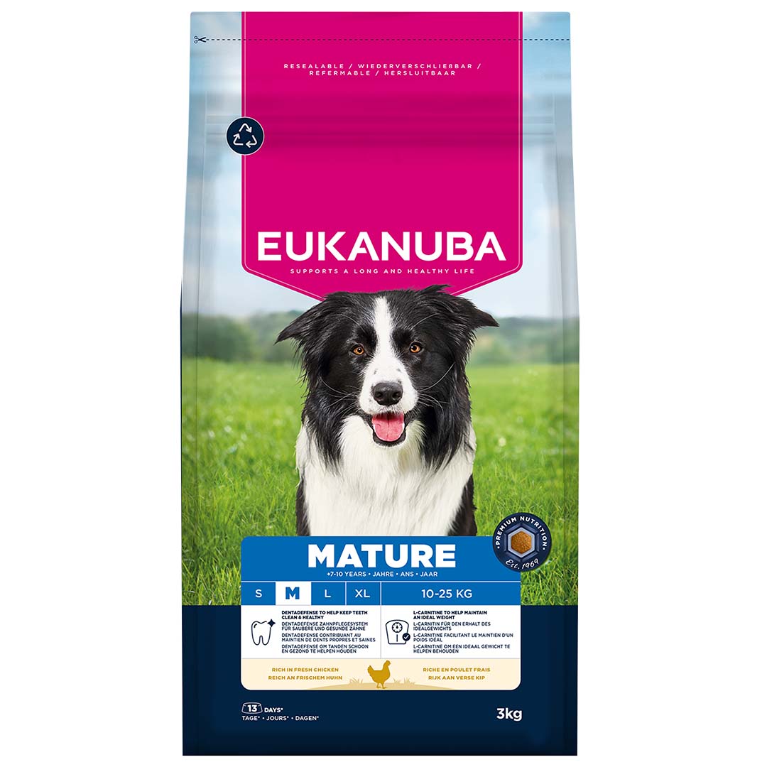 Euk dog mature medium breed chicken - Facing