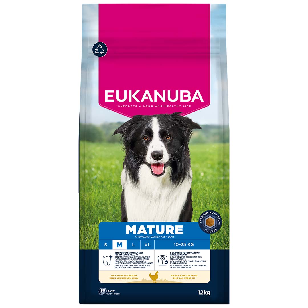 Euk dog mature medium breed chicken - Facing