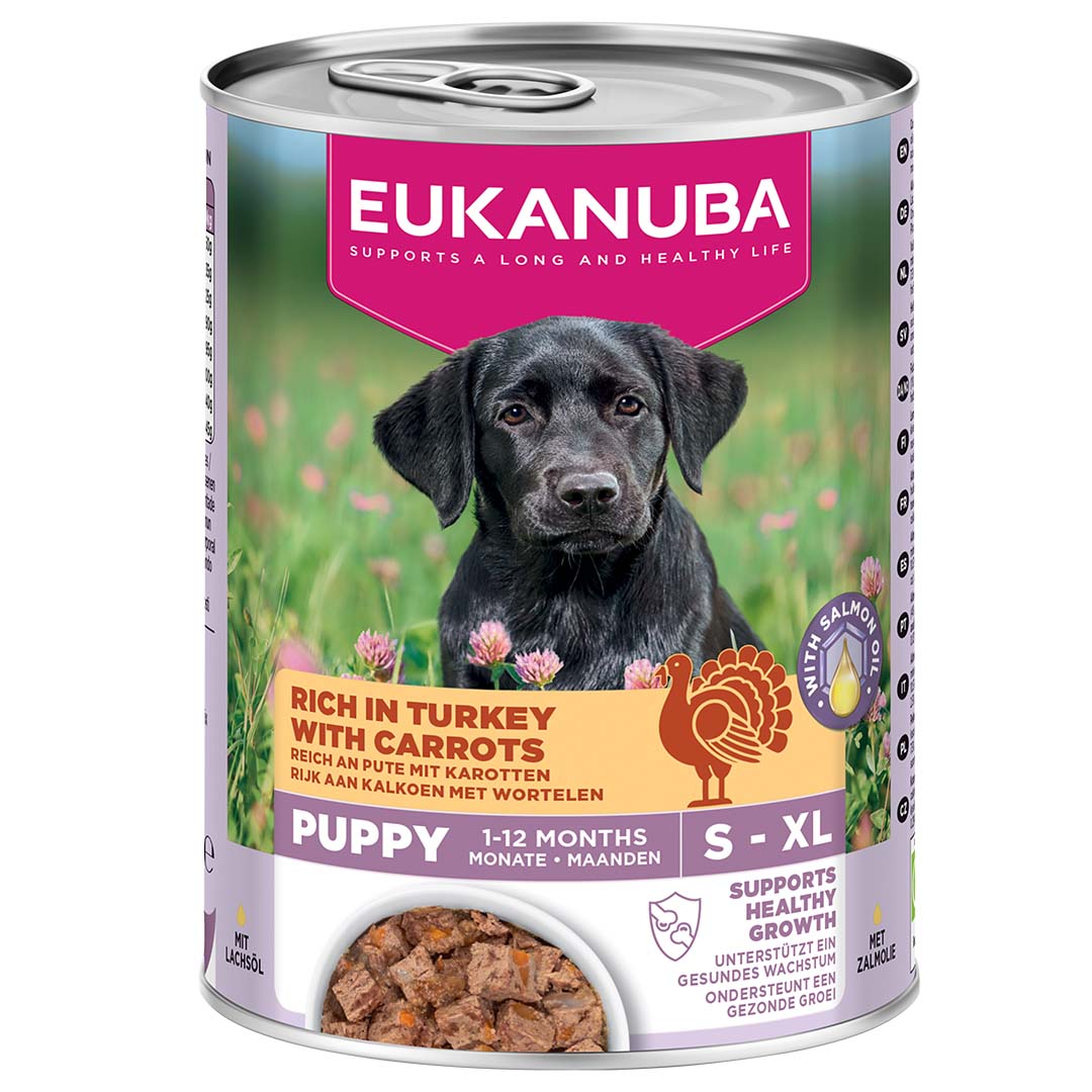 EUK dog wet food puppy turkey - Product shot