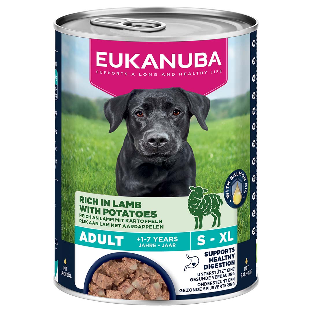 EUK dog wet food adult lamb - Product shot