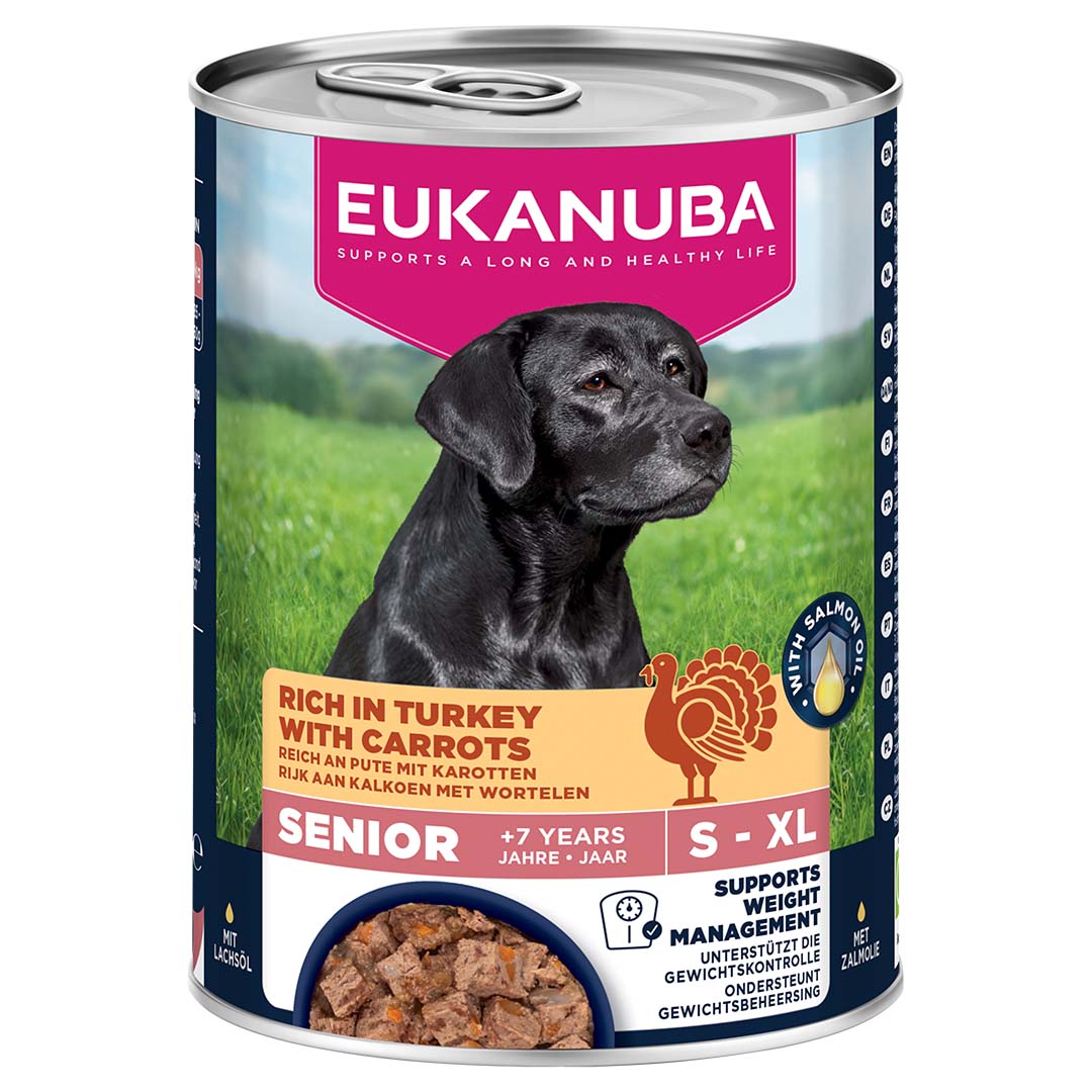 EUK dog wet food senior turkey - Product shot