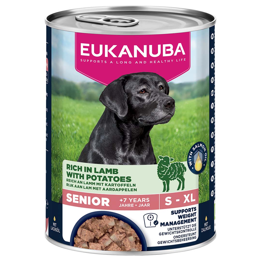 EUK dog wet food senior lamb - Product shot