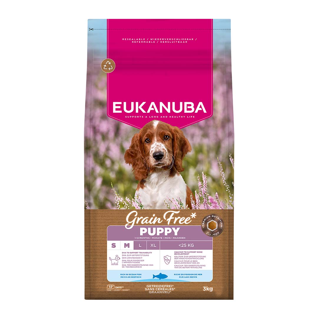Euk Grainfree Ocean Fish Puppy S/M breed - <Product shot>