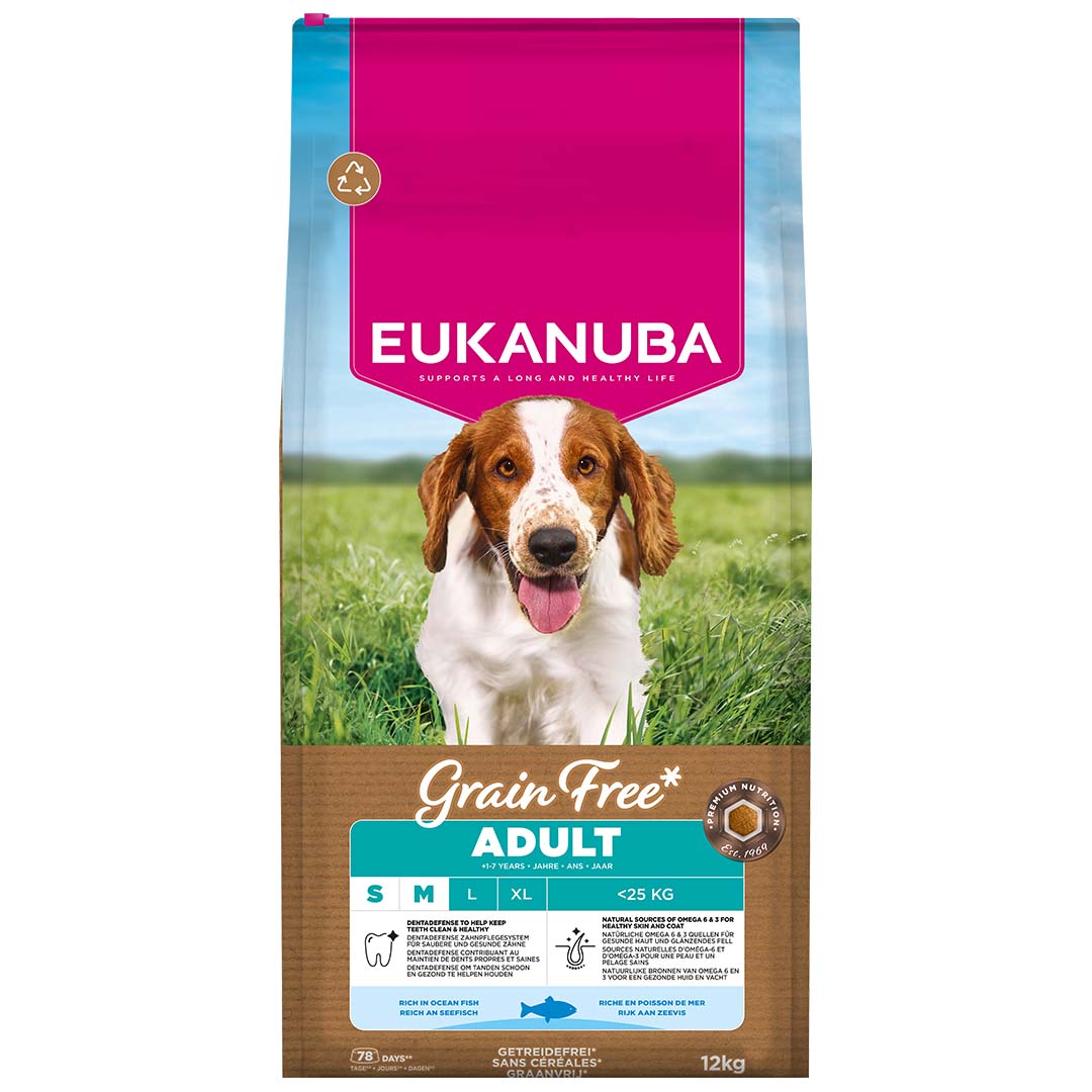 Euk Grainfree Ocean Fish Adult S/M breed - <Product shot>