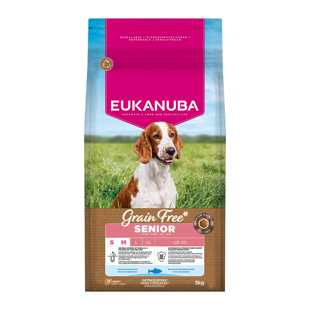 Euk Grainfree Ocean Fish Senior S/M breed - <Product shot>