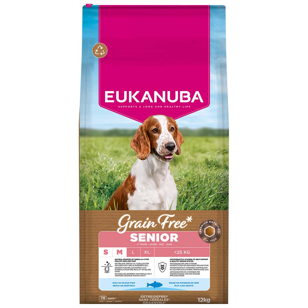 Euk Grainfree Ocean Fish Senior S/M breed - <Product shot>
