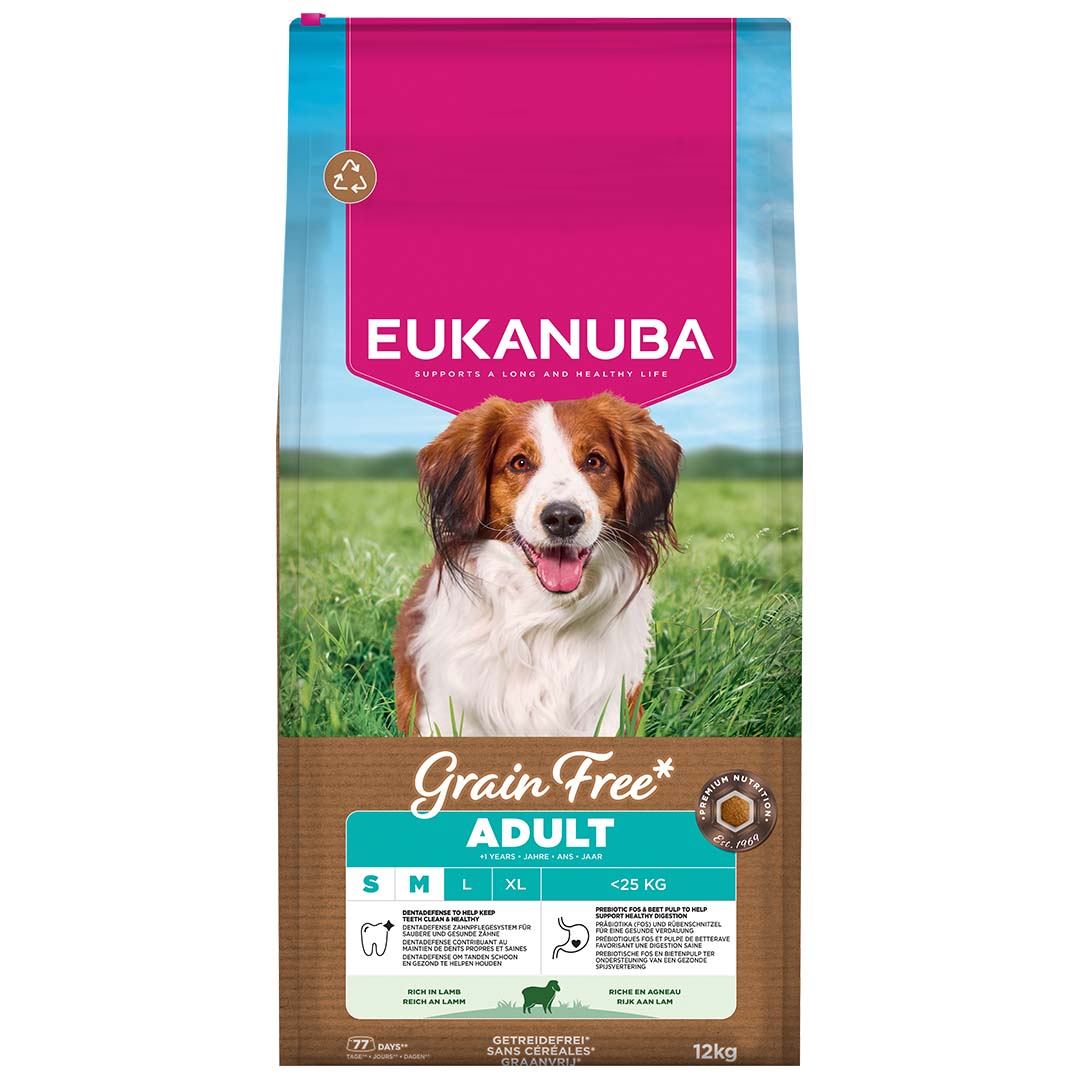 Euk Grainfree Lamb Adult S/M breed - Product shot