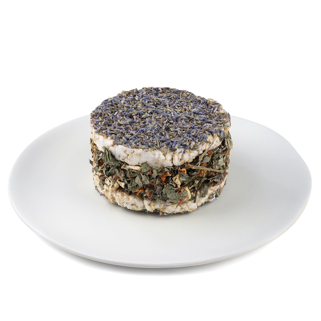 Puur pauze rice disk vegetables & herbs purple - Foodshot