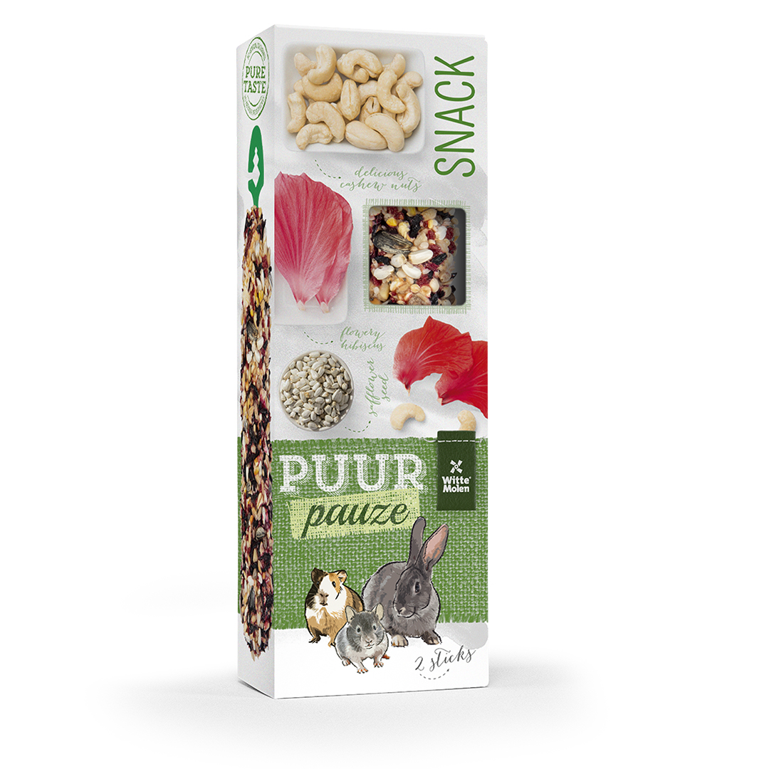 Puur pauze sticks hibiscus & cashews - Product shot