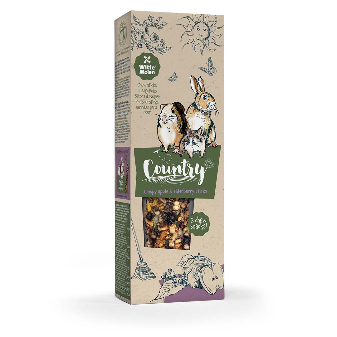 Country Knabbersticks Apfel & Holunderbeere - Verpakkingsbeeld