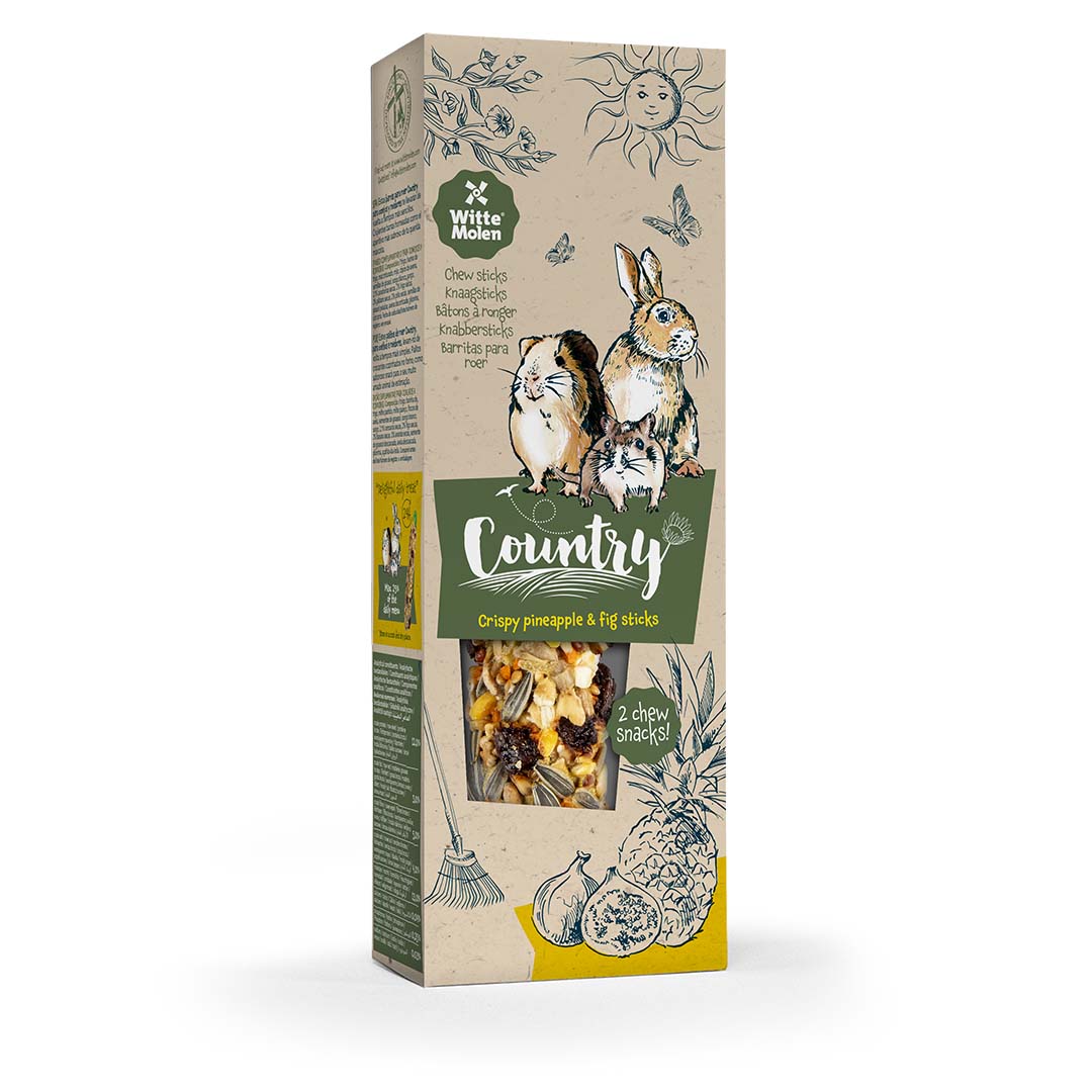 Country knaagsticks ananas & vijg - Verpakkingsbeeld