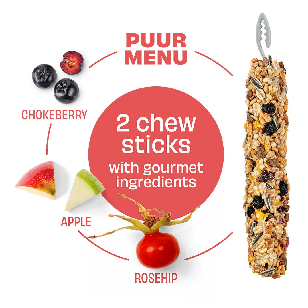 PUUR Knaagsticks appel & appelbes - Detail 1