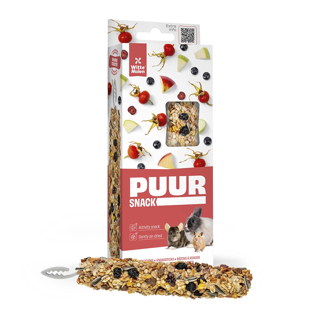 PUUR Knaagsticks appel & appelbes - Verpakkingsbeeld