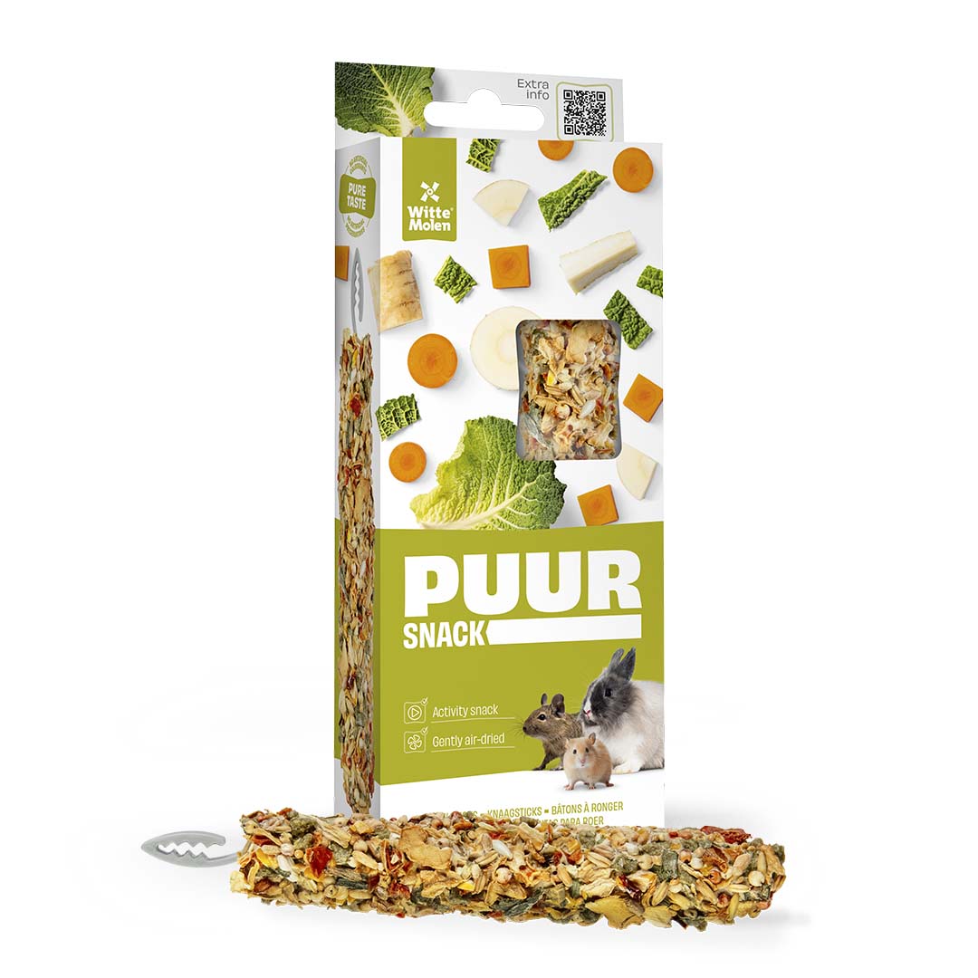 PUUR Knaagsticks pastinaaK & Kool - Verpakkingsbeeld