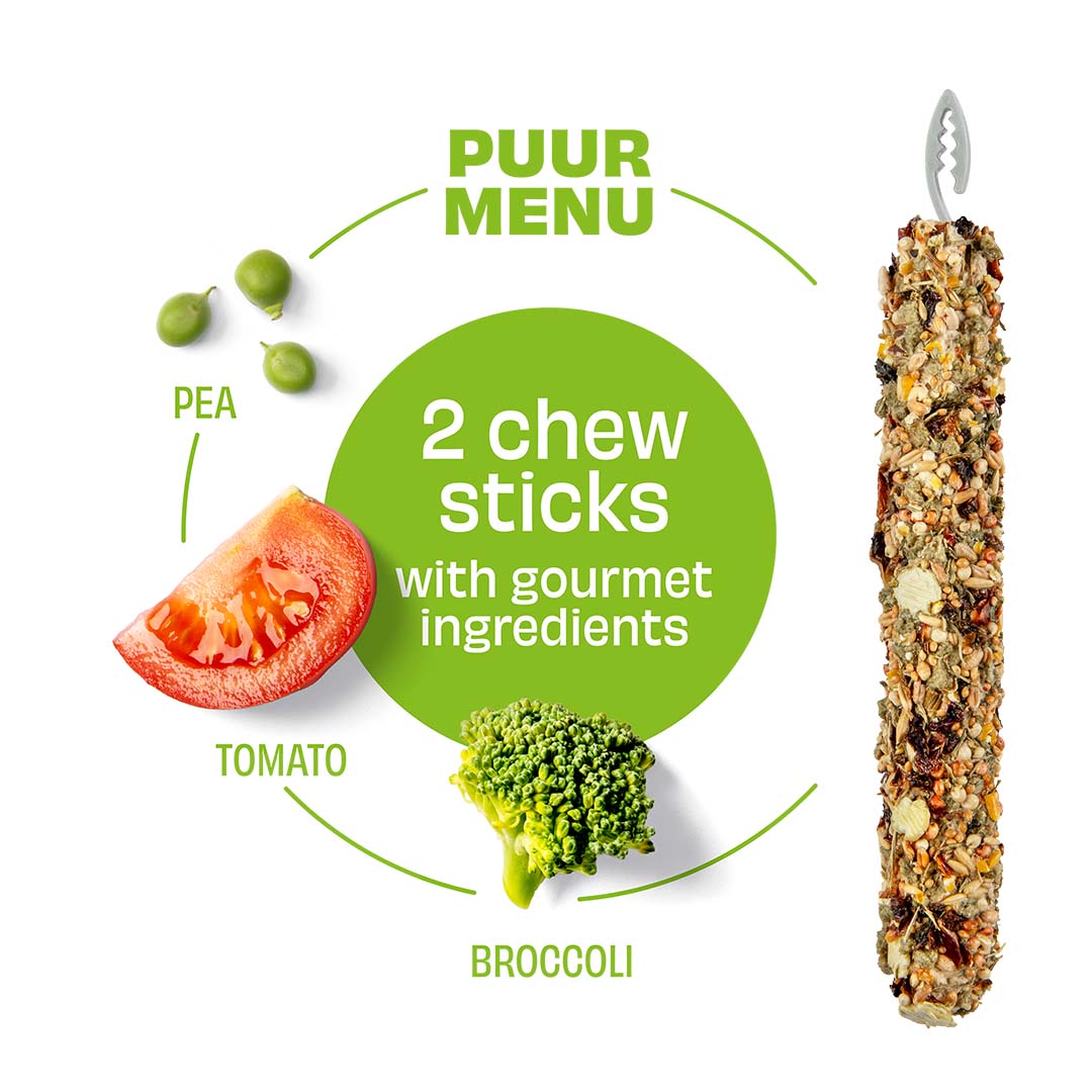 PUUR Knaagsticks erwt & tomaat - Detail 1