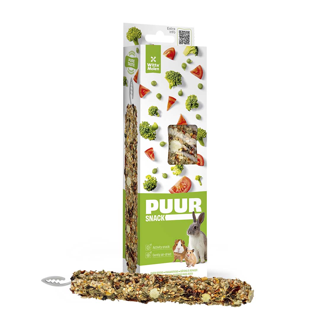 PUUR Knaagsticks erwt & tomaat - Verpakkingsbeeld