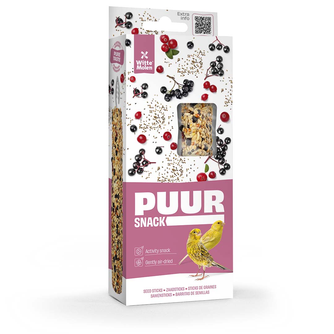 PUUR Sticks kanarie vlierbes & chiazaad - Product shot