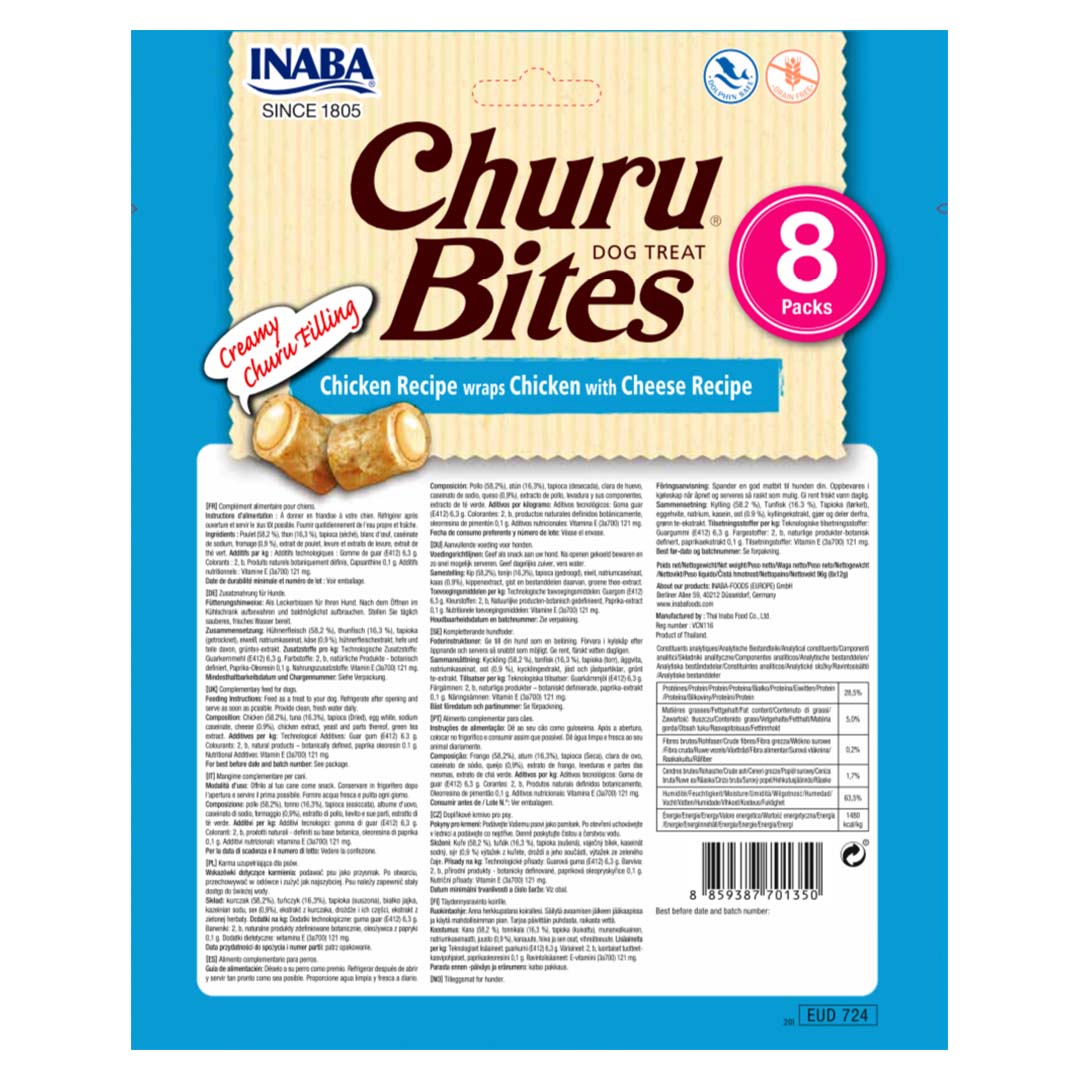 Chien Churu Bites wrap poulet & fromage - Technische tekening