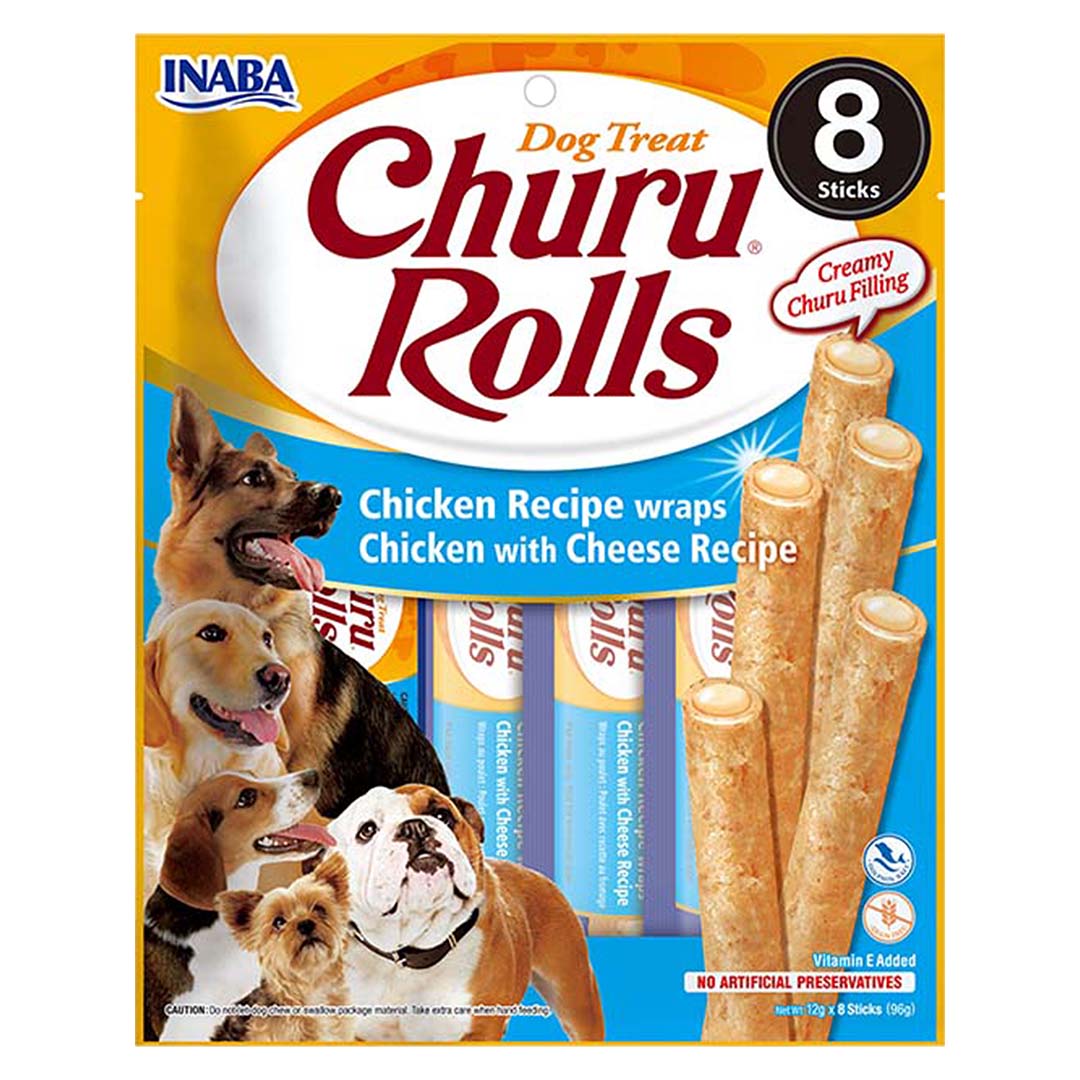 Hond Churu Rolls wrap kip&kaas - Product shot